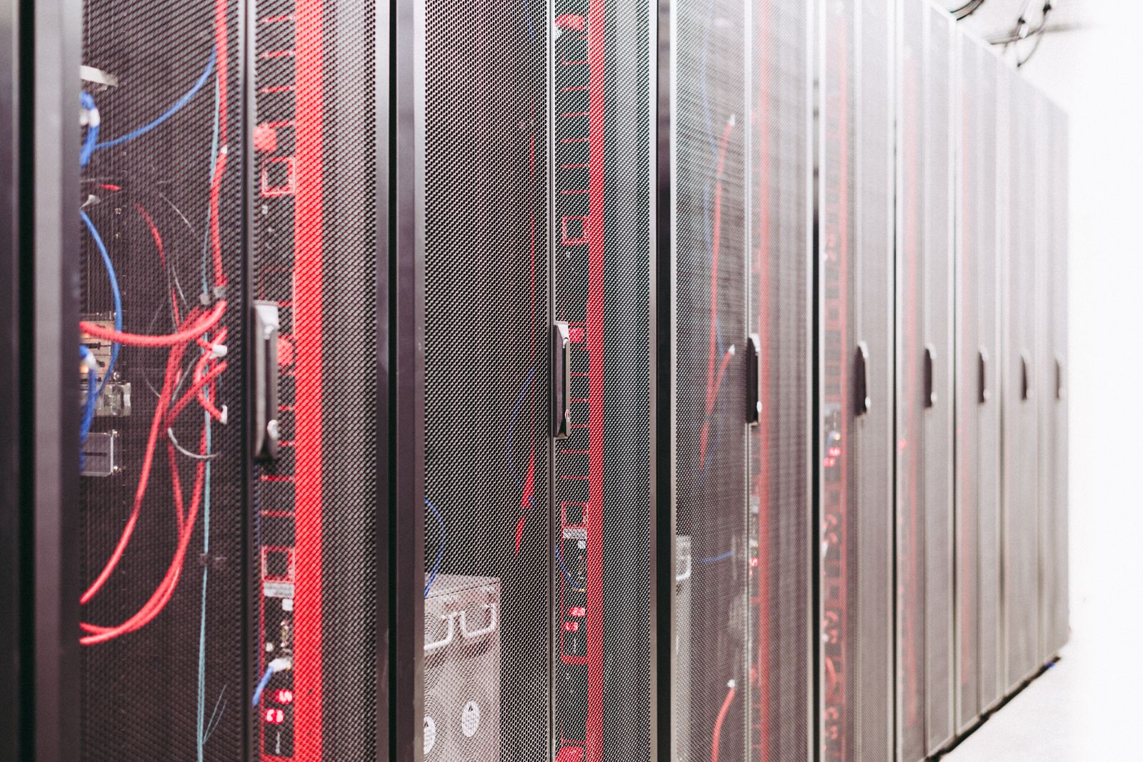 Server racks in a data centre